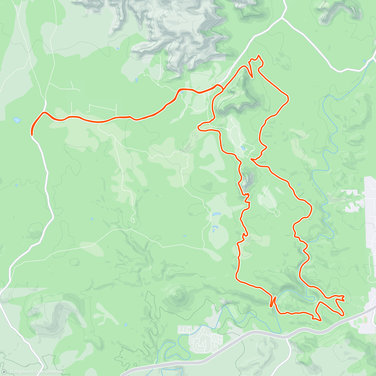 Map of the activity, West Sedona Day 2