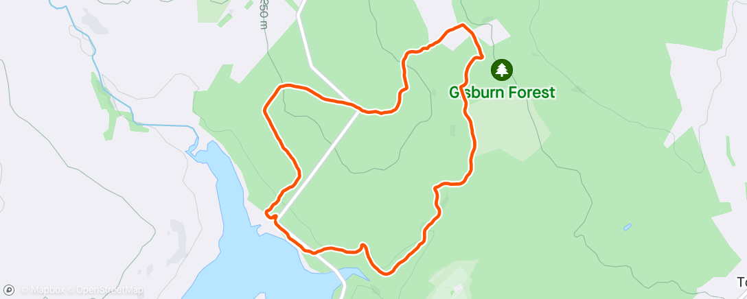 Map of the activity, Gisburn Forest dog trot