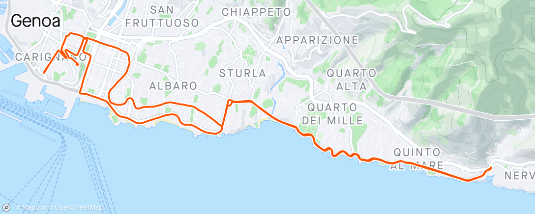 Карта физической активности (Giro mattutino BDC sciogli gambe)