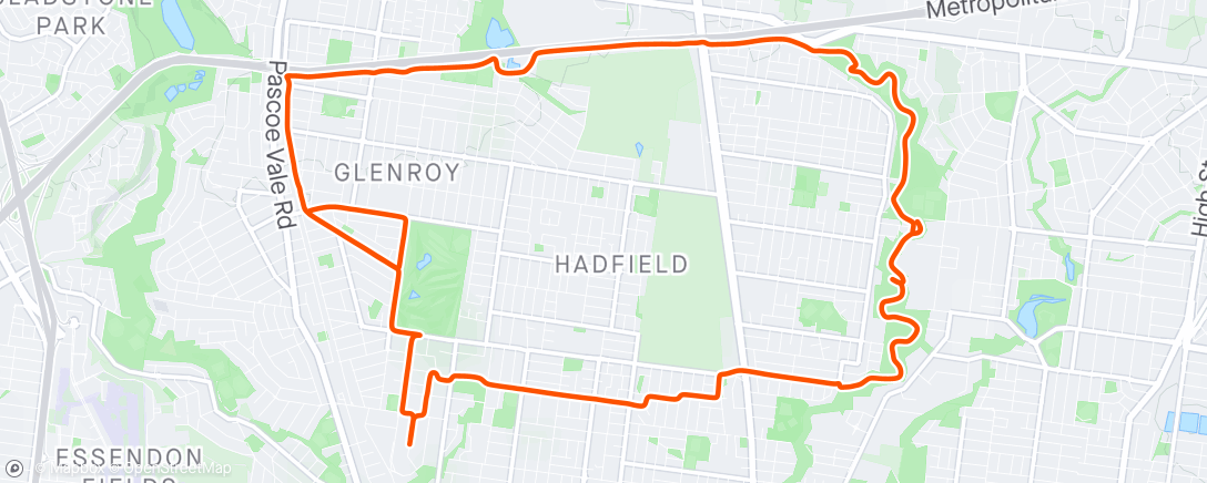 Map of the activity, Afternoon local loop