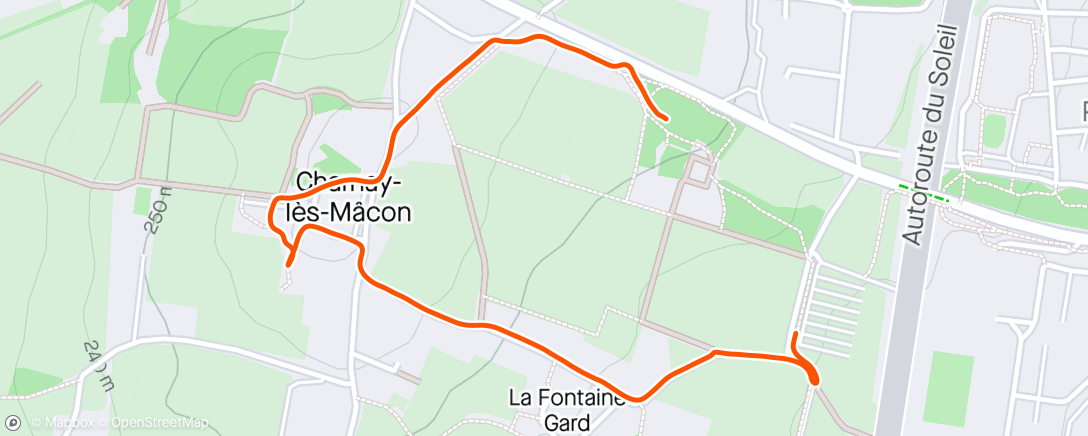 Map of the activity, «  Courir peut attendre »