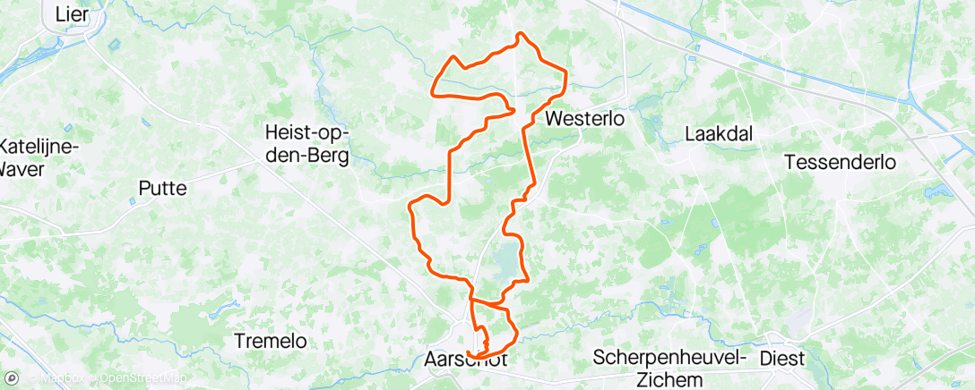 Map of the activity, Geburenclub Immer Voort Ride
