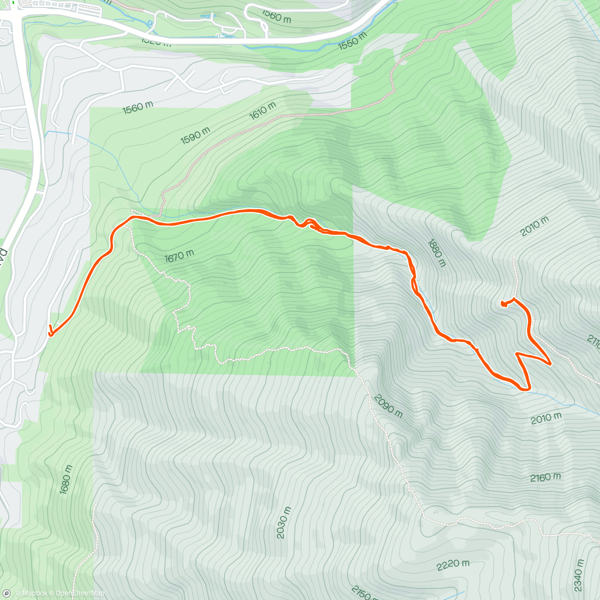 Map of the activity, Mother’s Day hike ♥️