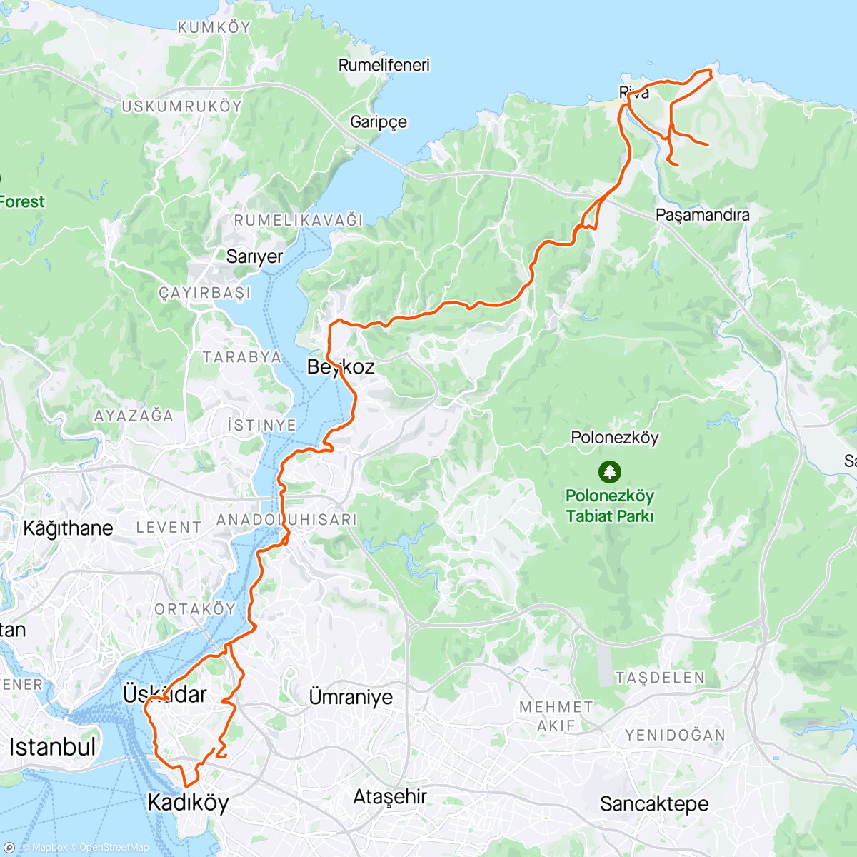 Map of the activity, Solo Riva loop