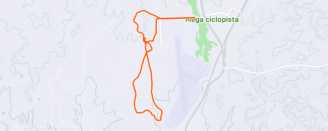 Map of the activity, Morning Mountain Bike Ride