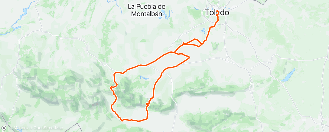 Mapa de la actividad, Afternoon Ride