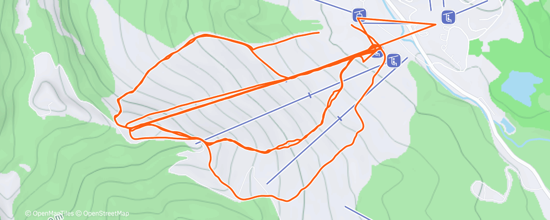 Map of the activity, Afternoon Hike