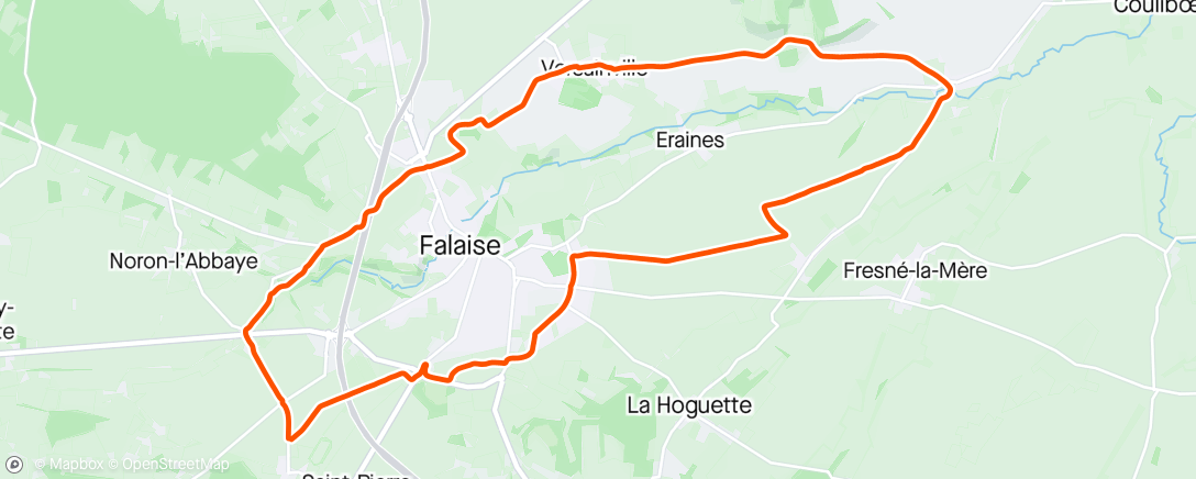 Map of the activity, Rando 24#007 - Autour de Falaise  (25.1km)