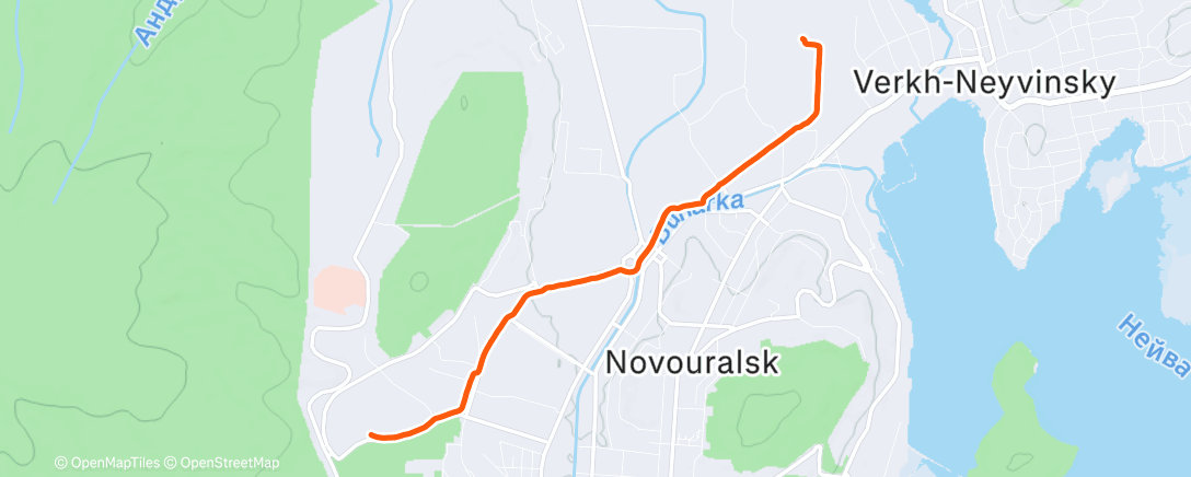 Map of the activity, Утренняя прогулка