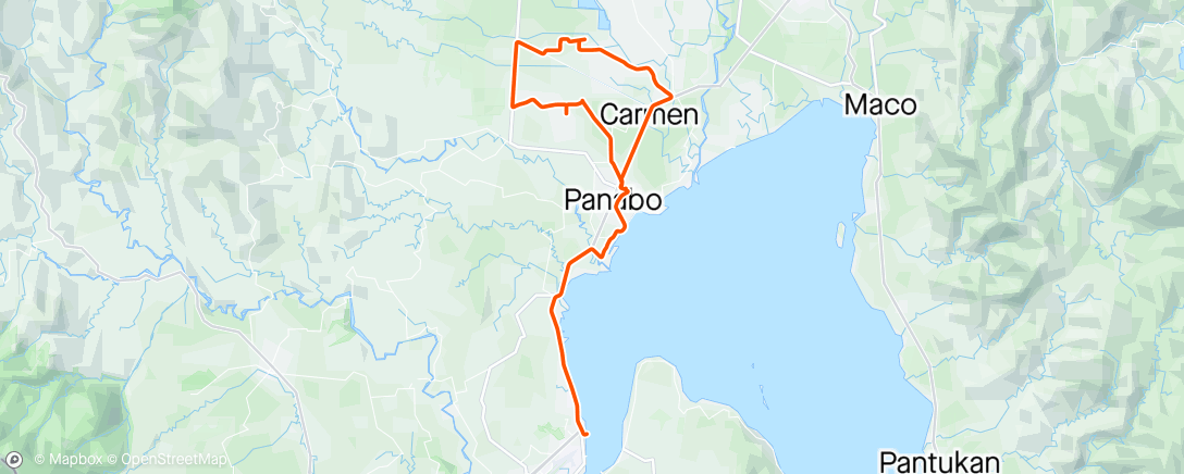 Map of the activity, Panabo