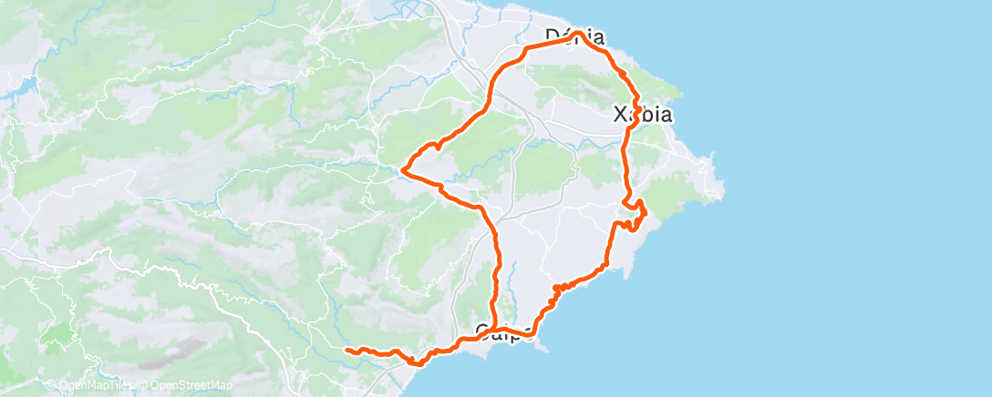 Mapa da atividade, Morning Ride