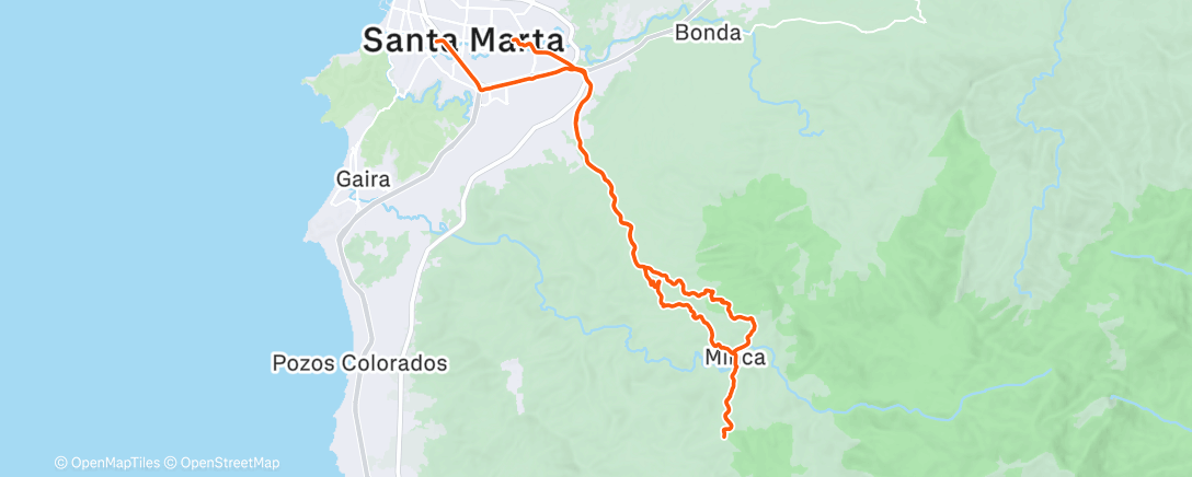 Карта физической активности (Metiendo la cicla por dónde troto)