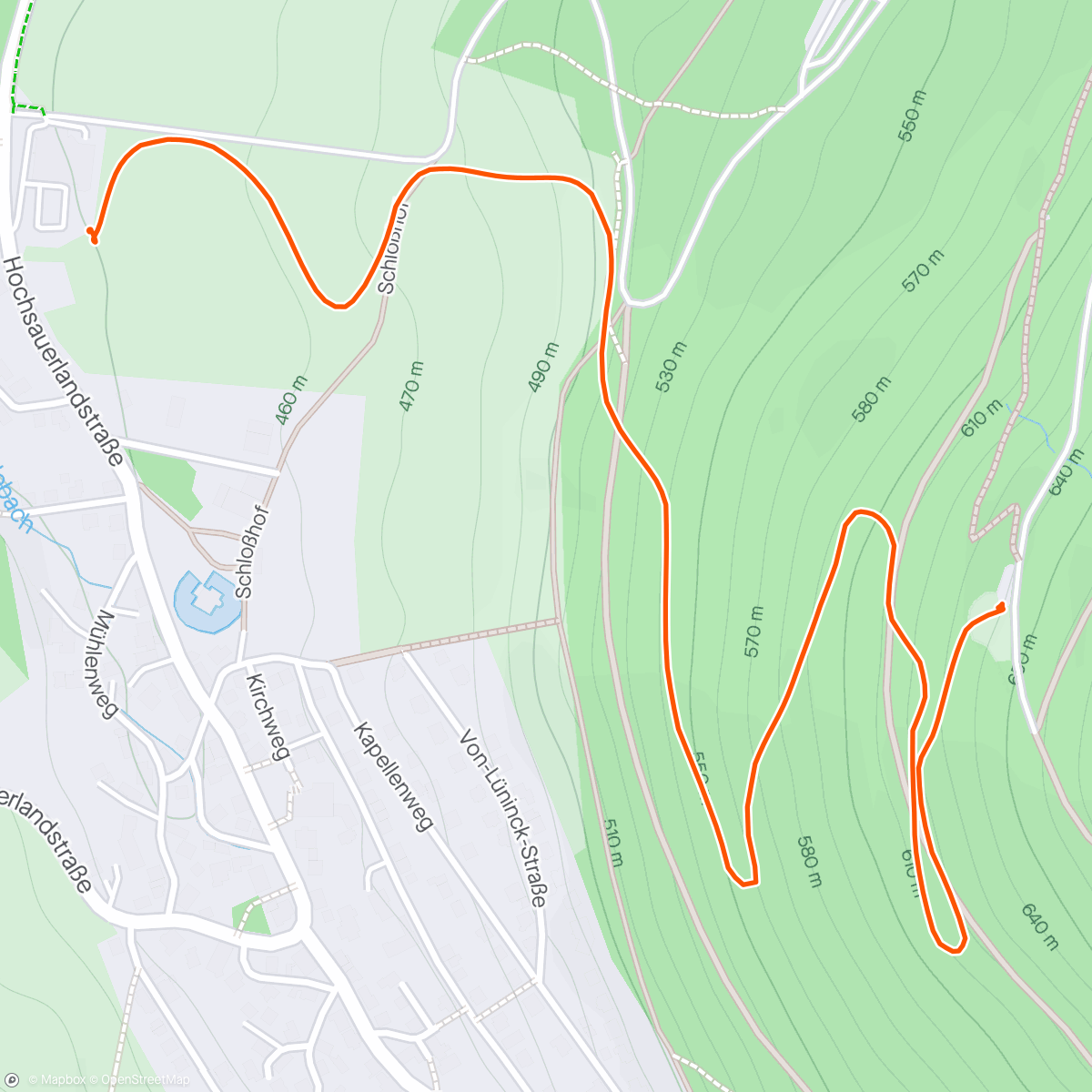 Mapa de la actividad (Gleitschirmfliegen Bruchhauser Steine)