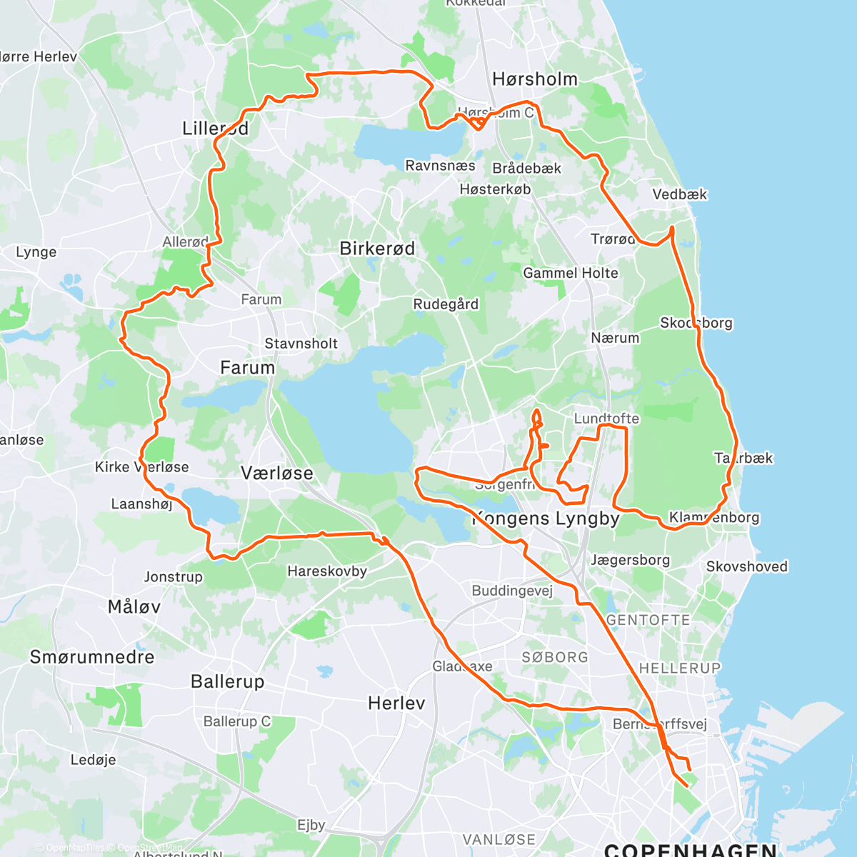 Map of the activity, Morning Ride