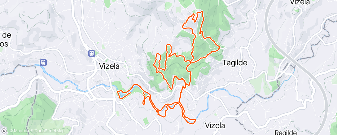 Map of the activity, 8.º Trail do Bolinhol