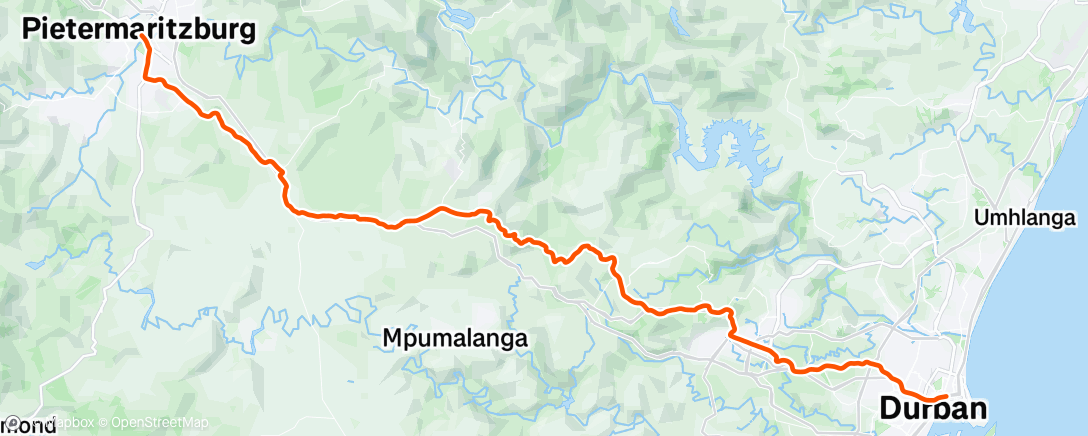 Map of the activity, Morning Run