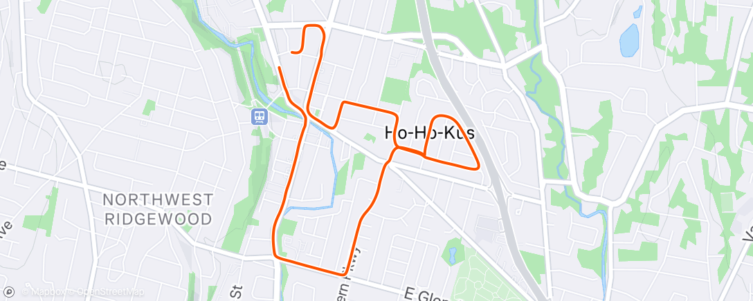 Map of the activity, 30 lb family ruck