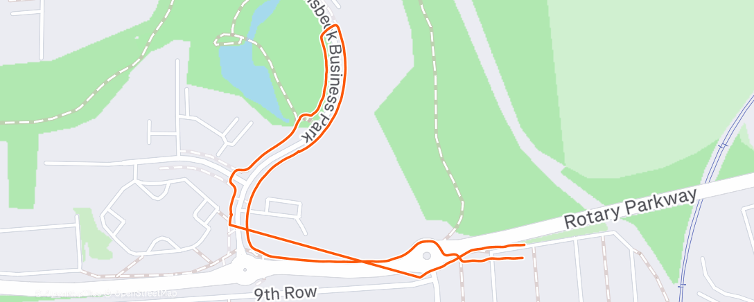 Map of the activity, Morning Walk