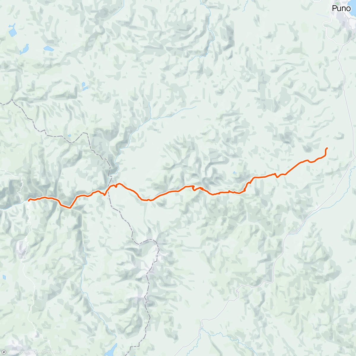 Mapa da atividade, D43 🚲 : Camino del Puma, día 2 - j'ai roulé plus haut que le Mt Blanc 🙃