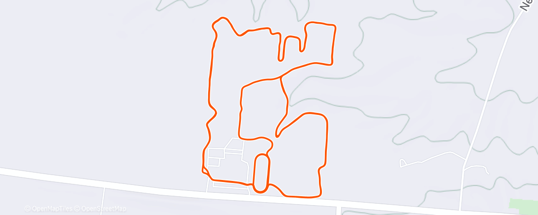 Map of the activity, Afternoon Run