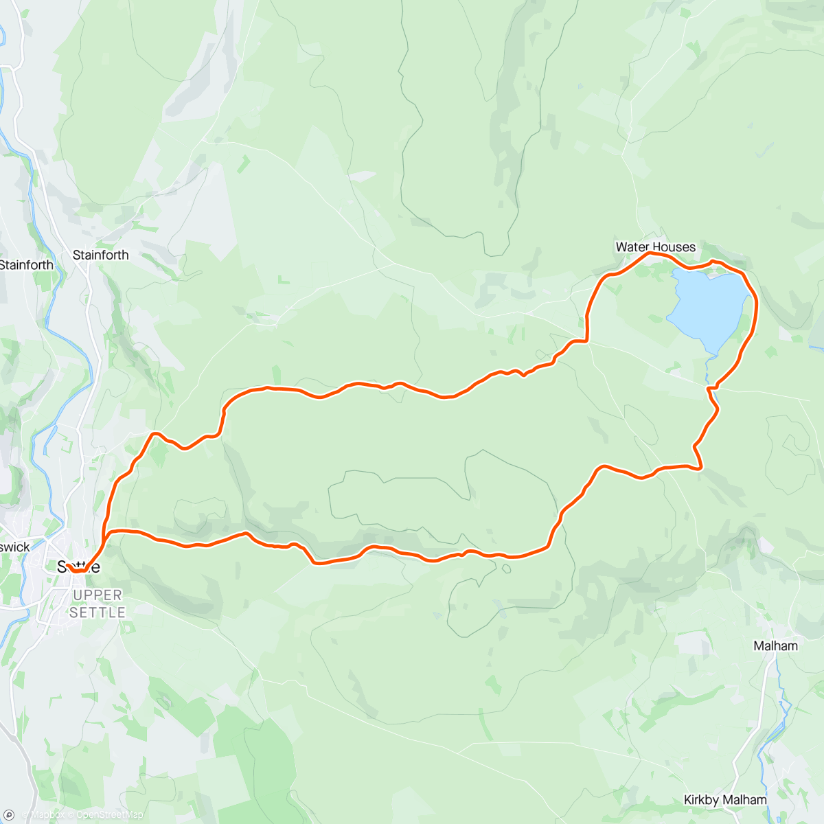 Map of the activity, Settle - Malham Tarn loop - with Mark and Emma 🏃‍♂️ 🏃‍♀️