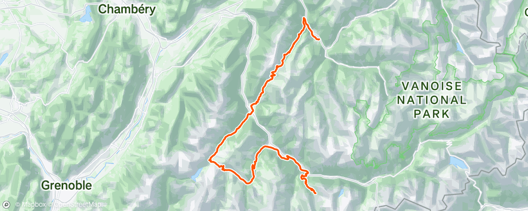 Map of the activity, Dauphine stage 7