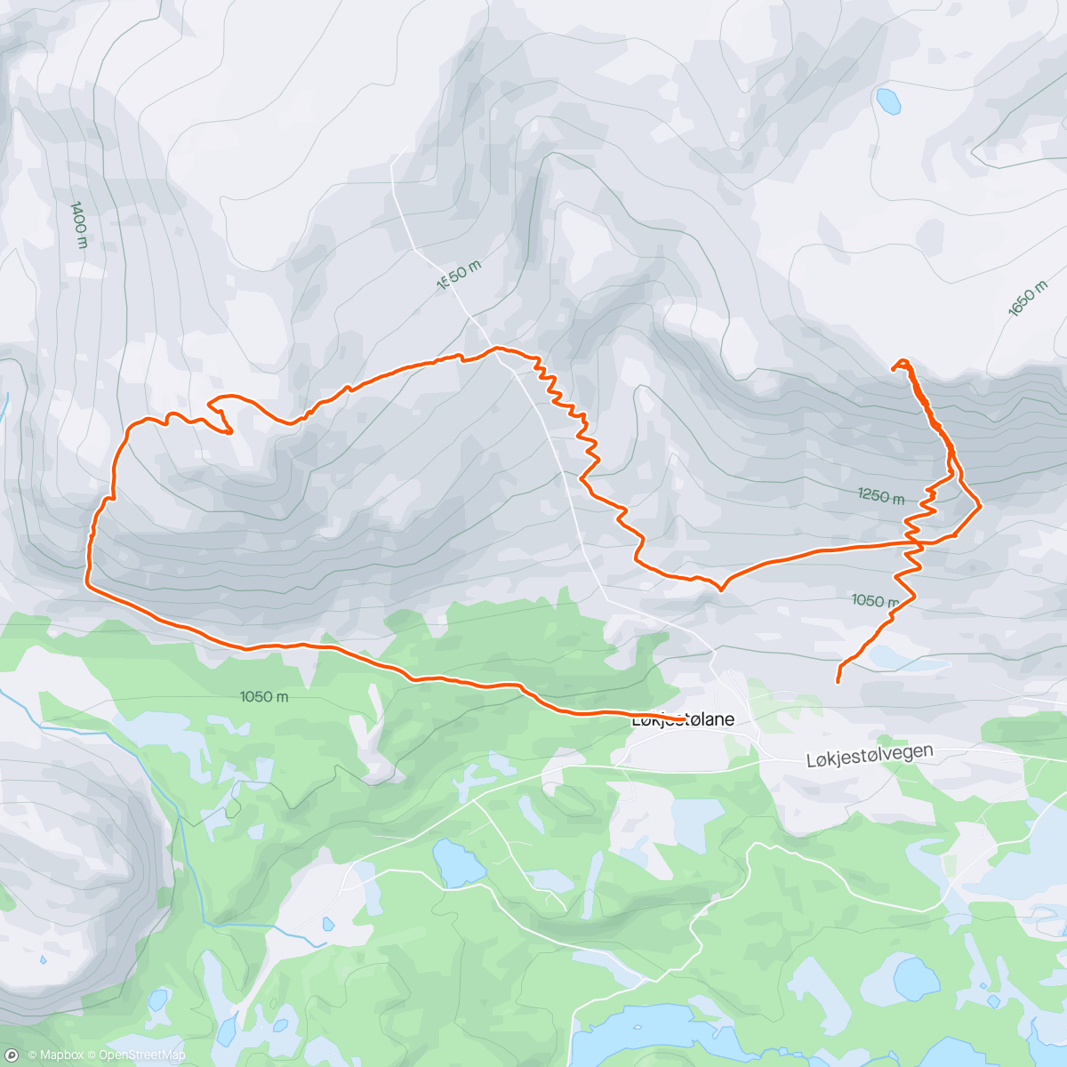 Map of the activity, Skogshornsrenna og bananen😎🍌