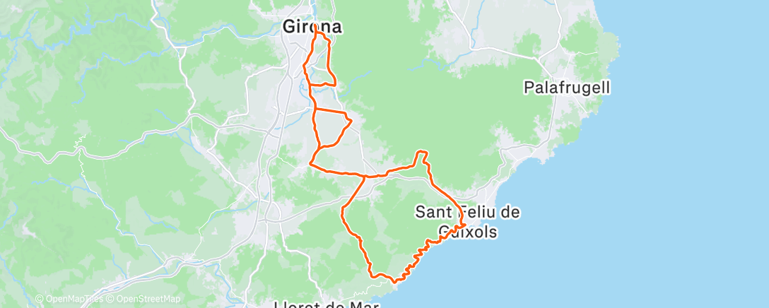 Map of the activity, Middagrit