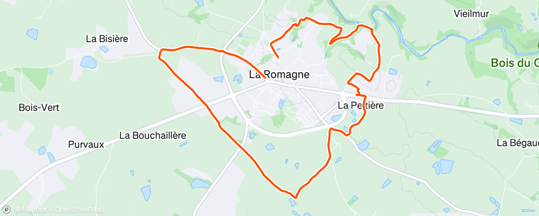 Map of the activity, Marche en 🥰 à la tombée de la nuit! 😅