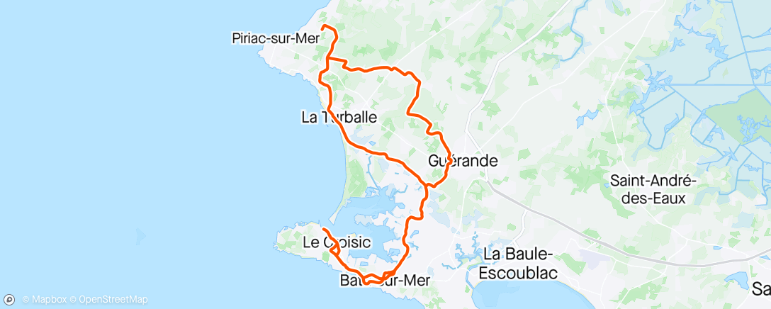 Map of the activity, AR Piriac - Le Croisic