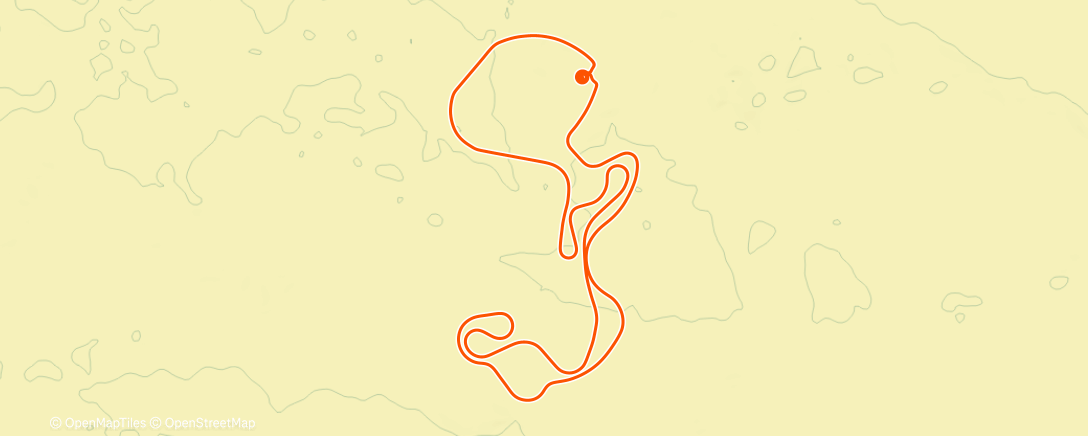 Map of the activity, Bicicleta al anochecer