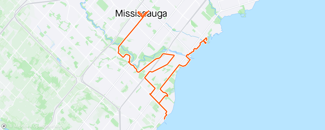 Mapa da atividade, 🏆 Mississauga Marathon | 2:40:11 | 4th