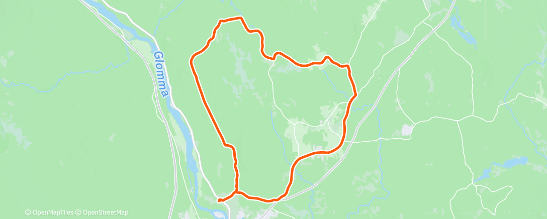 Карта физической активности (Lunch Ride)