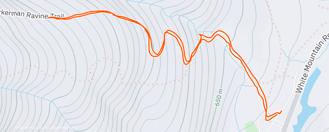 Map of the activity, TRT bop with Frank