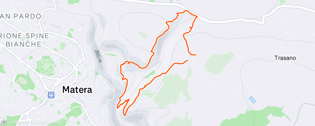 Map of the activity, Camminata mattutina