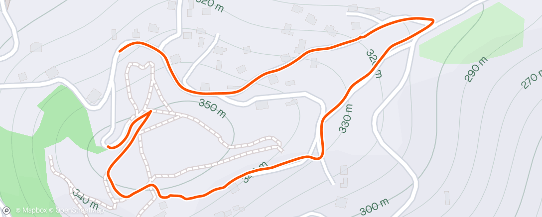 Mapa da atividade, E-mountain biking serale