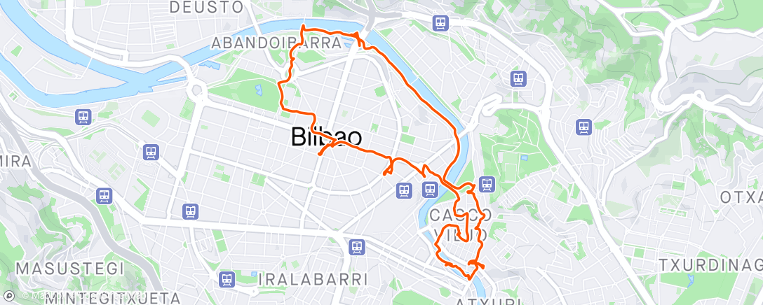Mapa de la actividad, Bilbao