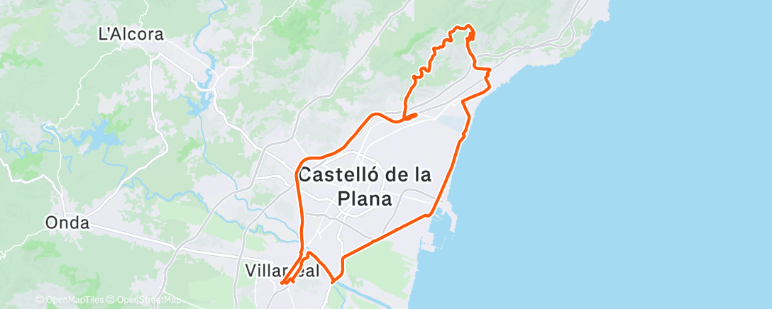 Map of the activity, Morning Ride