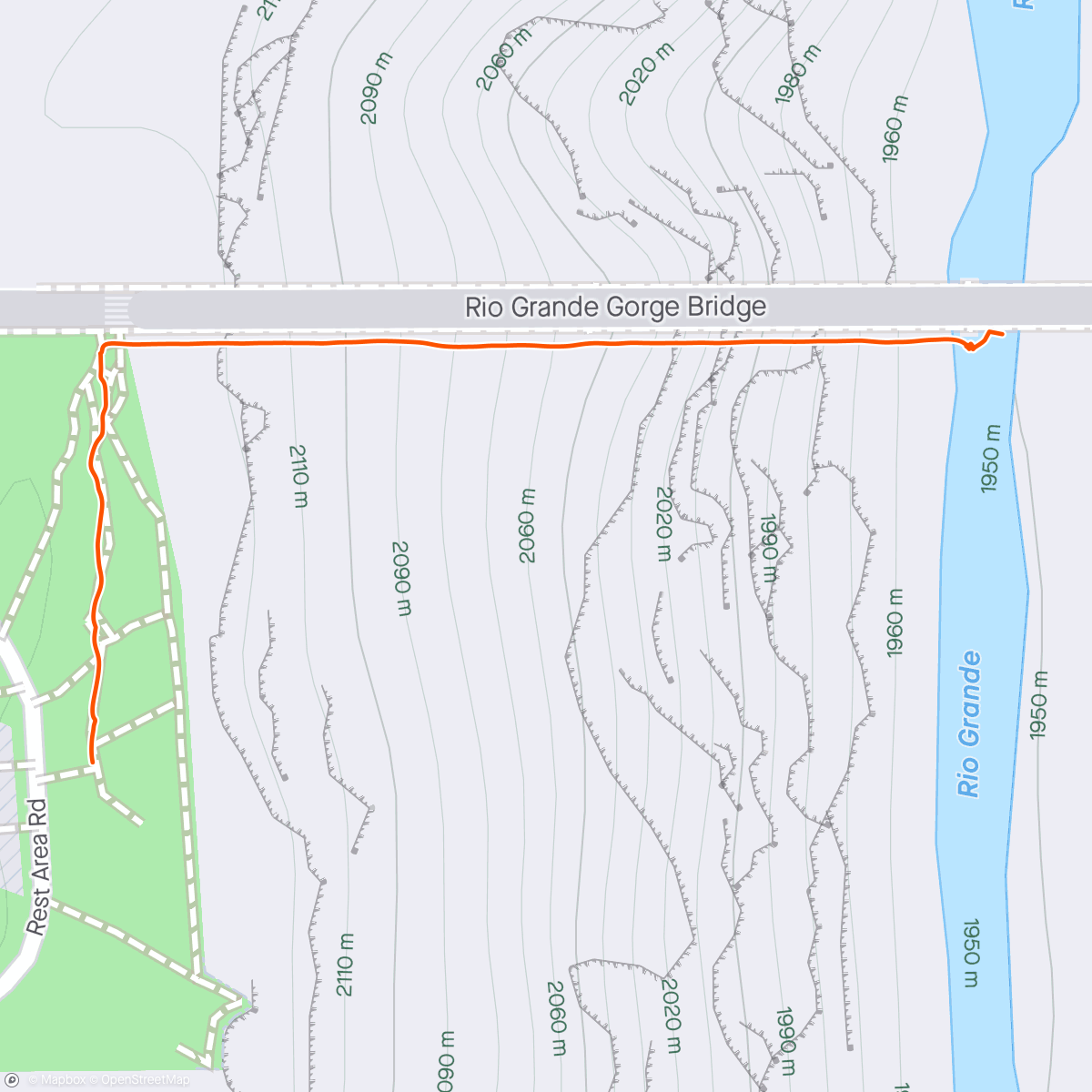 Map of the activity, The Gorge