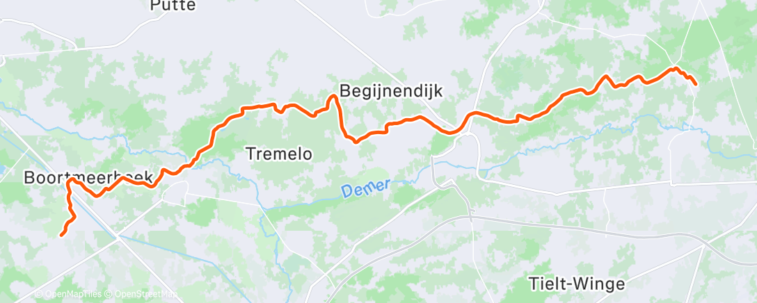 Map of the activity, New brooks B17 break in ride 😳