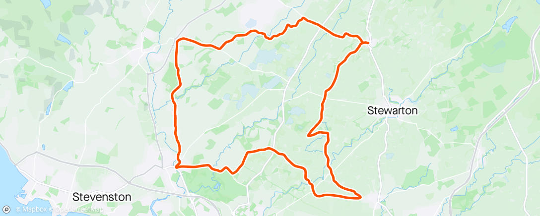 Map of the activity, Very windy ride