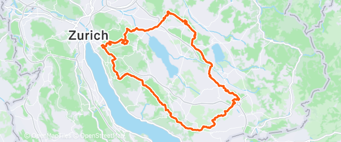 Route map of Hinwil Loop