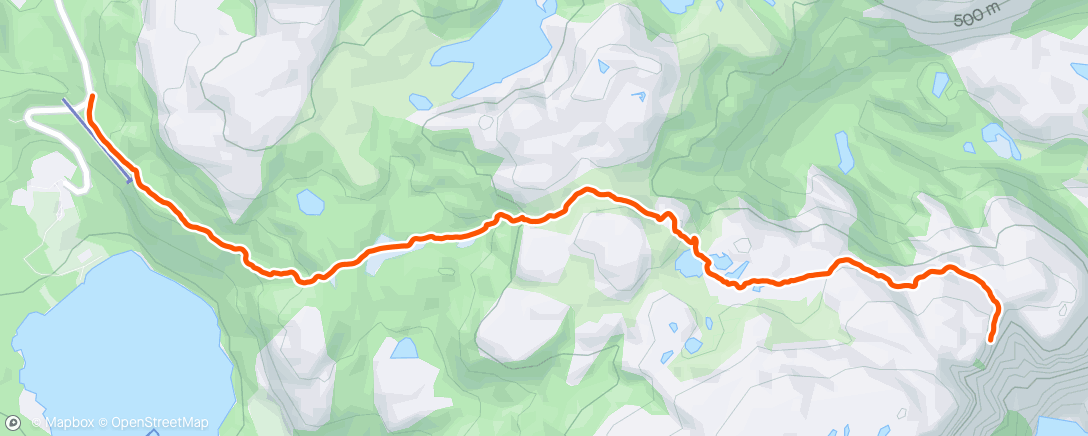 Map of the activity, Preikestolen Downhill
