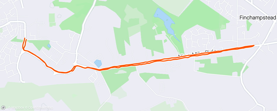 Map of the activity, Morning run