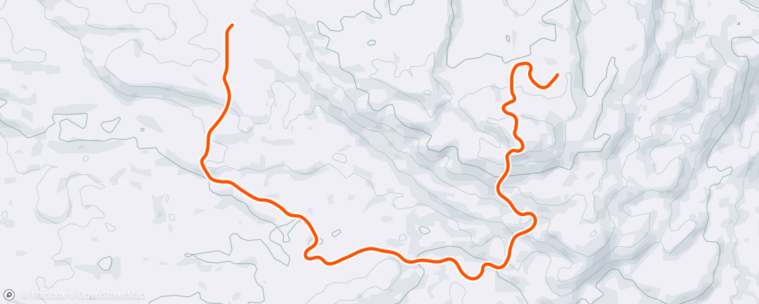 Map of the activity, TrainingPeaks Virtual - Cool Down