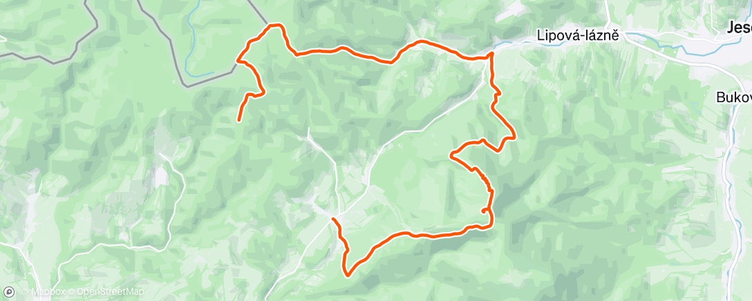 Map of the activity, Lunch Walk