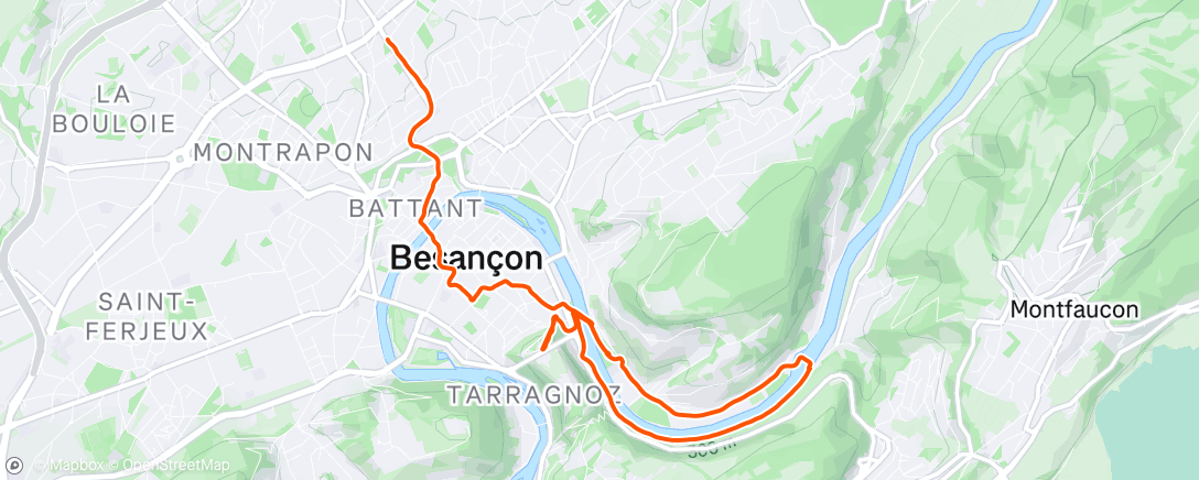 Mapa da atividade, Lunch Run