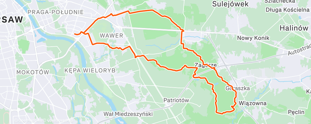 Карта физической активности (Afternoon Ride)