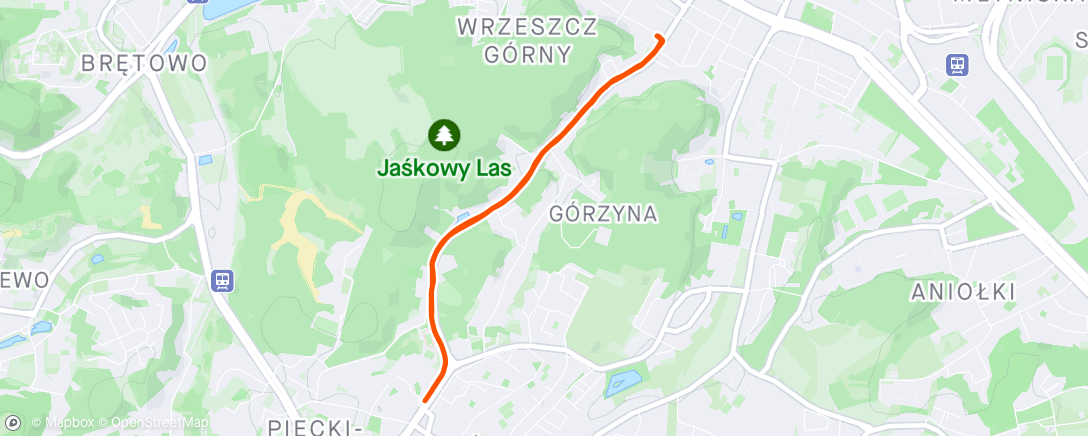 Map of the activity, first Ride