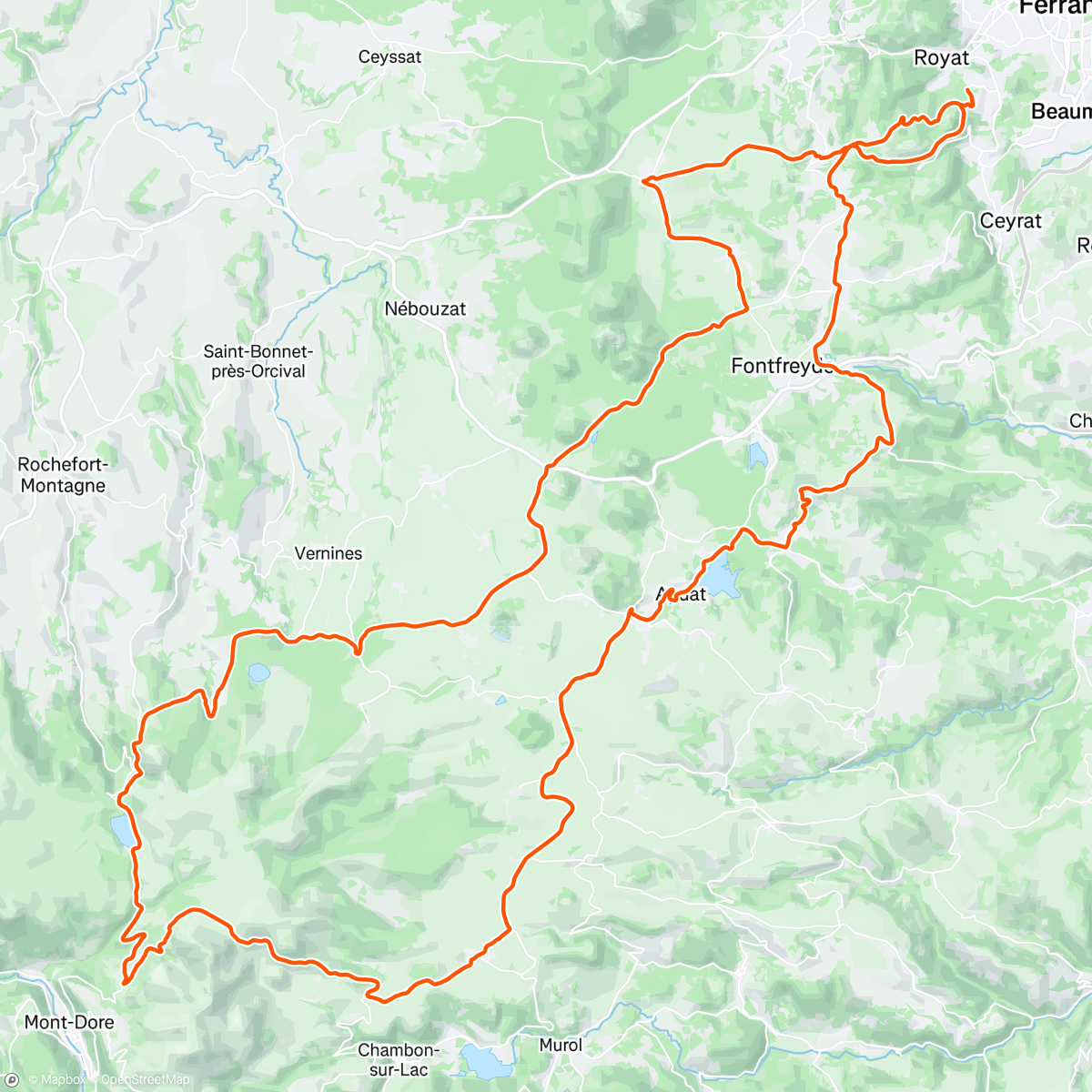 Map of the activity, Pause dej